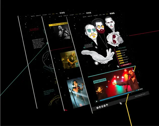 Mercedes band - Web Design