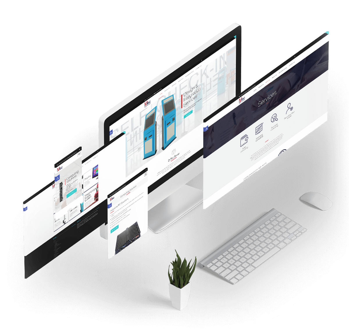 מוקאפ אתר אינטרנט EVTEC