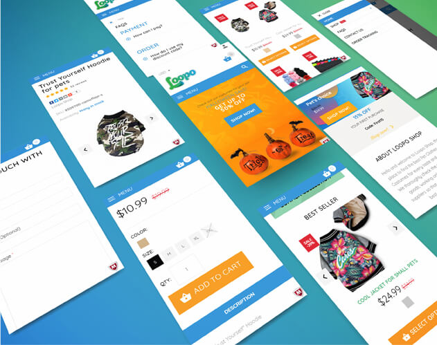 Loopo Shop - eCommerce web design and development
